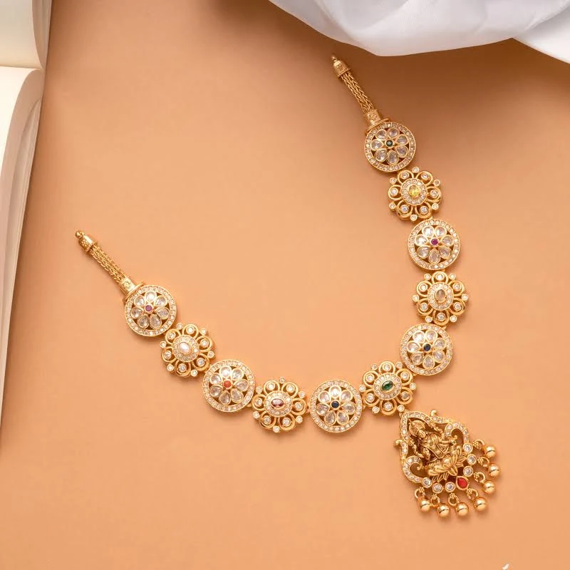 Ruby Stone with Lakshmi Nagas Necklace