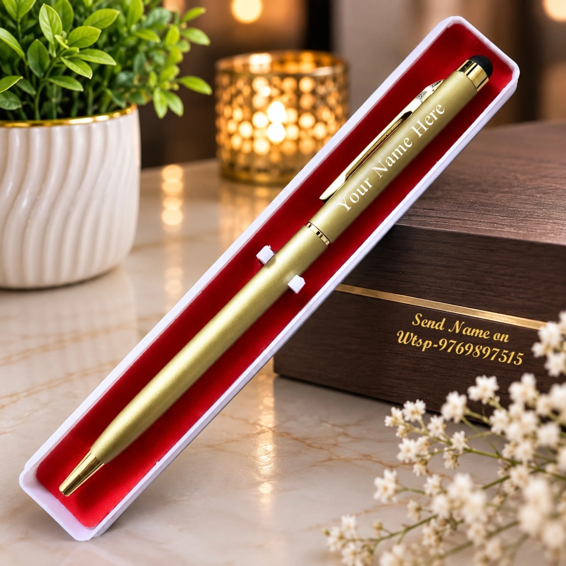 Mizi Craft Goldplated Ultra Slim Pen Ball Pen