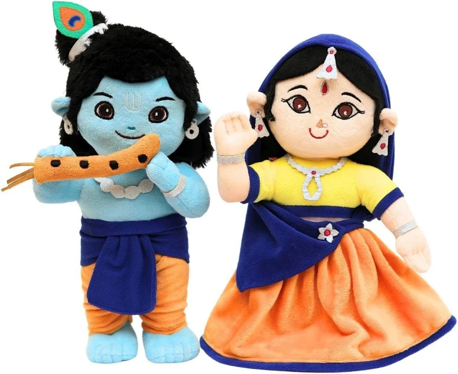 Panda’s Box Krishna & Radha Duo Soft Toys for Kids