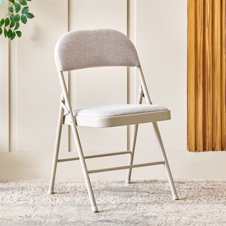 Melony Fabric Folding Chair – Beige