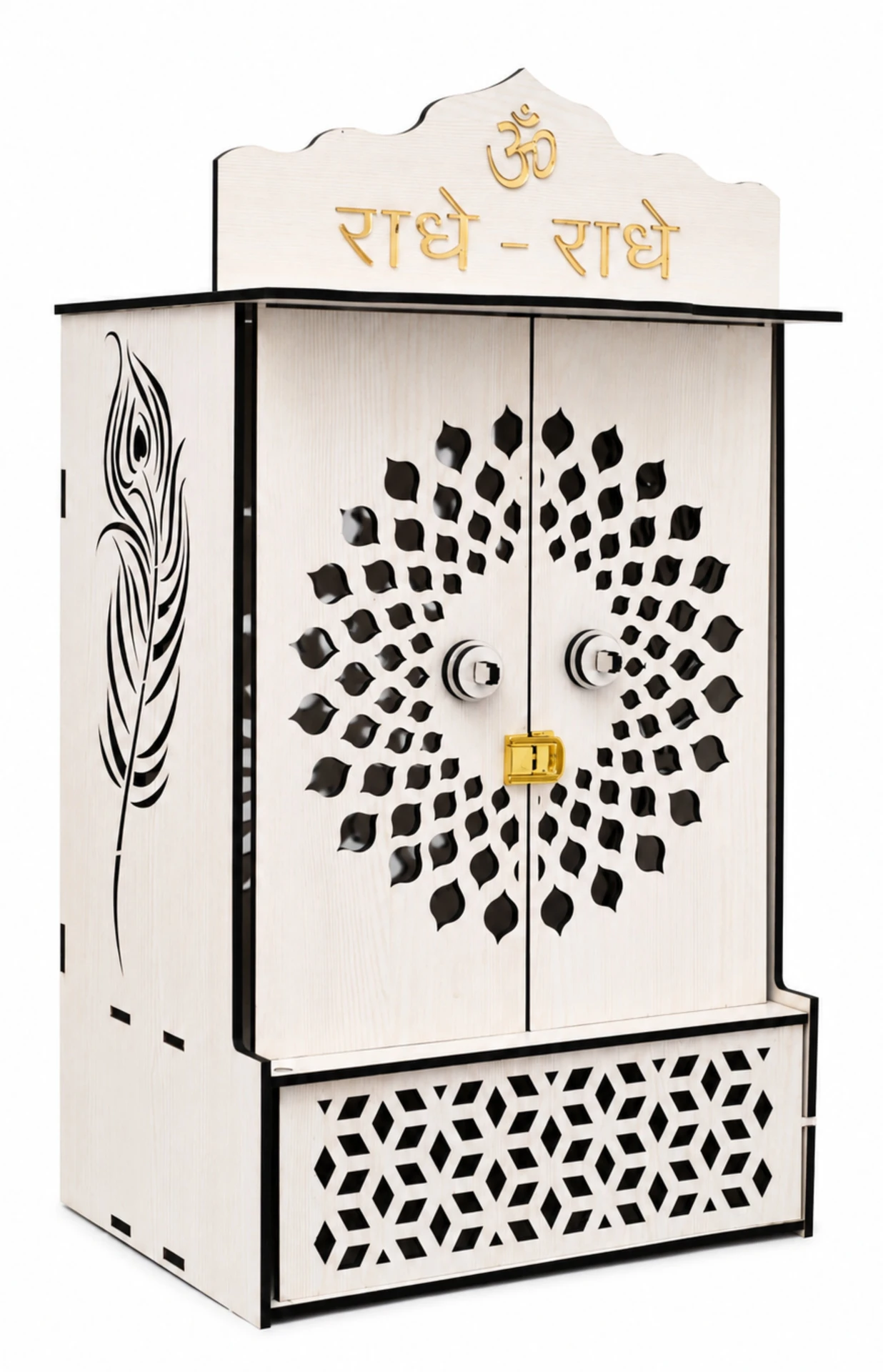 Venlay Wood Wooden Mandir for Home