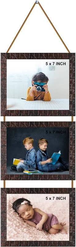 Indianara Wood Brown Photo Frame Sets