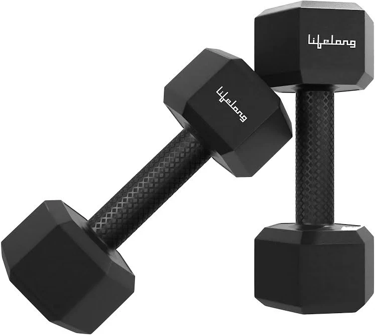 Lifelong PVC Hex Dumbbells