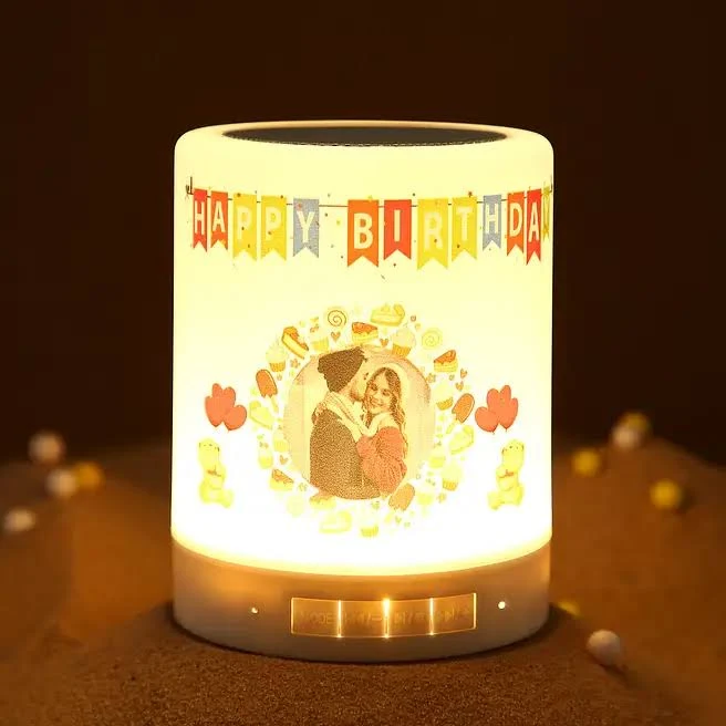 Personalised Happy Birthday LED Speaker Lamp
