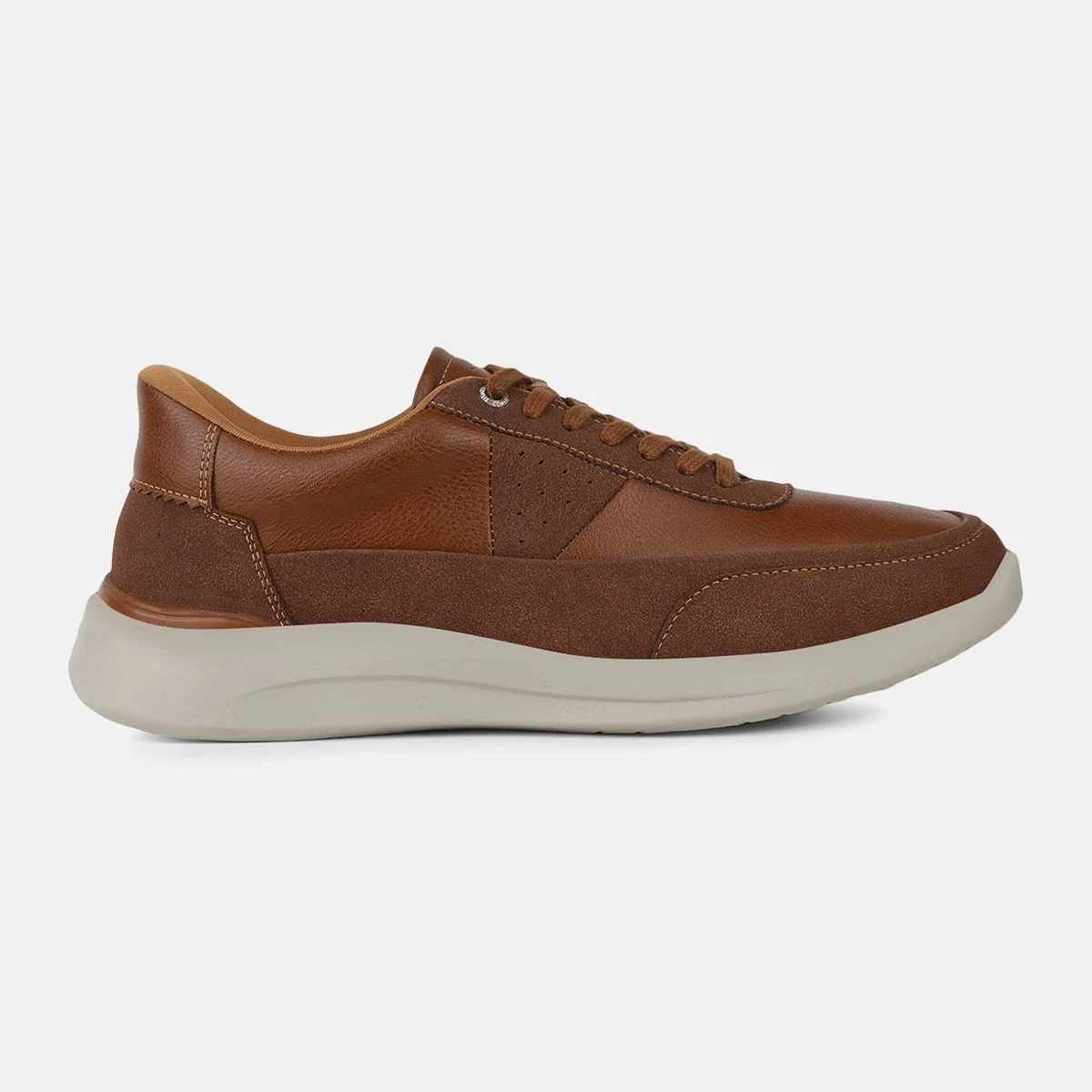 Bata Comfit Men Tan Casual Lace-up Shoes