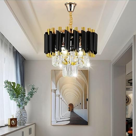 Desidiya Black Mamba Modern Crystal Pendant Light