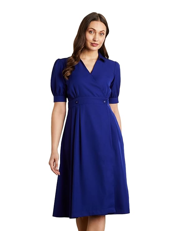 Symbol Premium Women’s Fit & Flare Wrap Dress