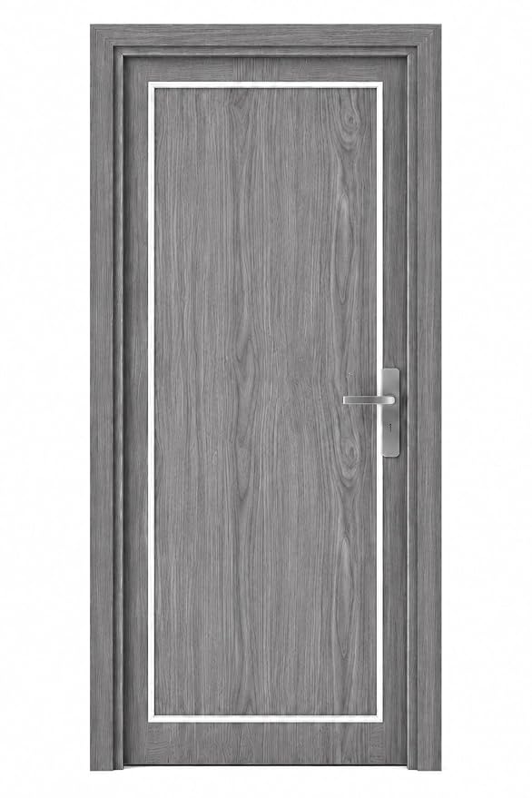 PVC Door with Frame, 30 mm Thick, 27 x 81 Inches