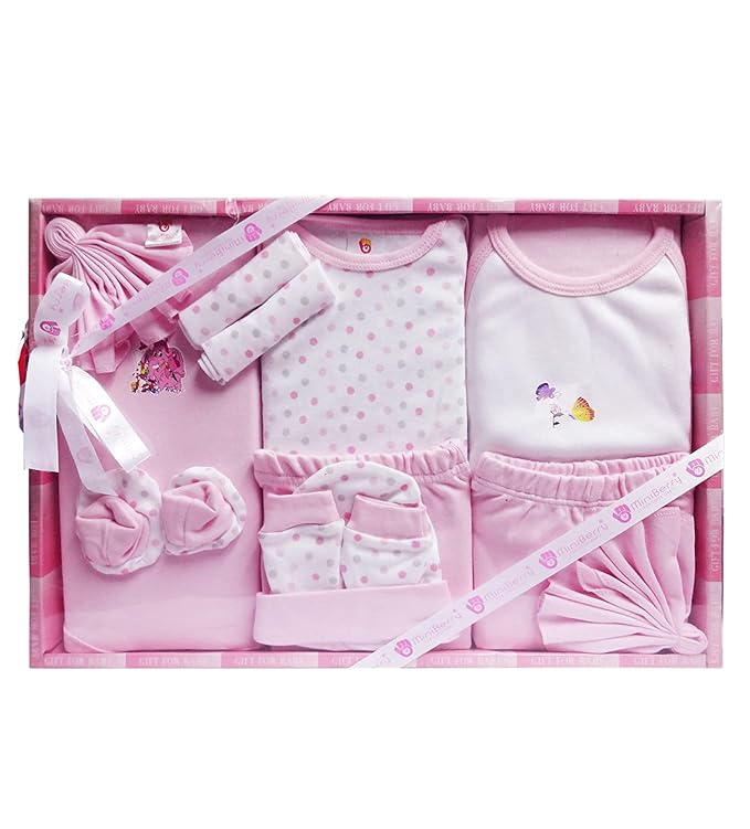 EIO Unisex Kids Cotton Solid Clothing Gift Set