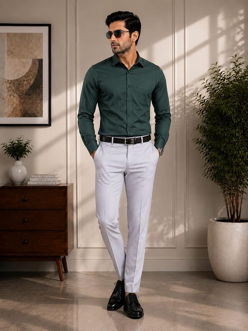 Men’s Formal Shirt & Trouser Combo Set