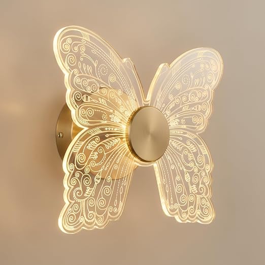 Butterfly Glow Acrylic LED Wall Light