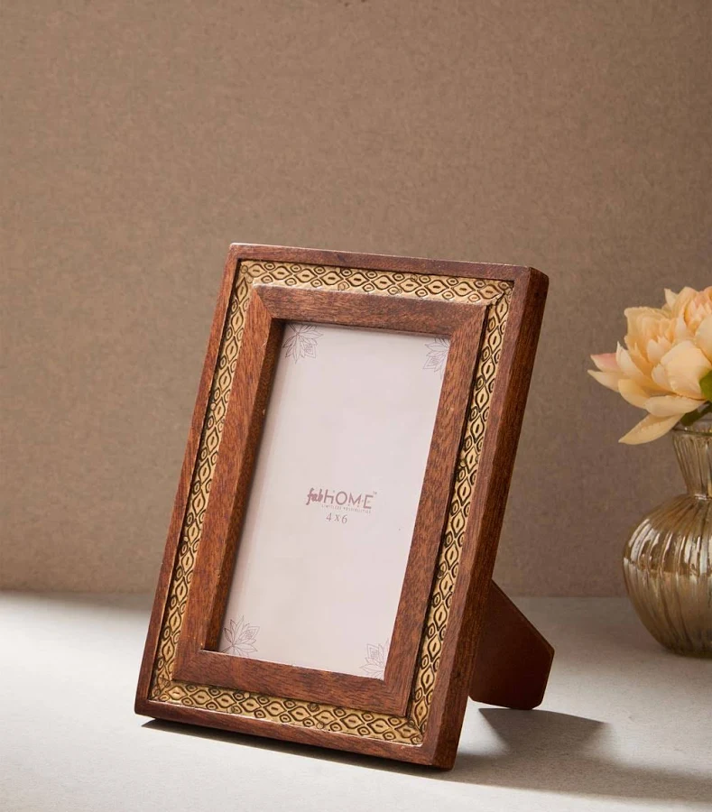 Fabindia Brown Aakarsh Wooden Photo Frame