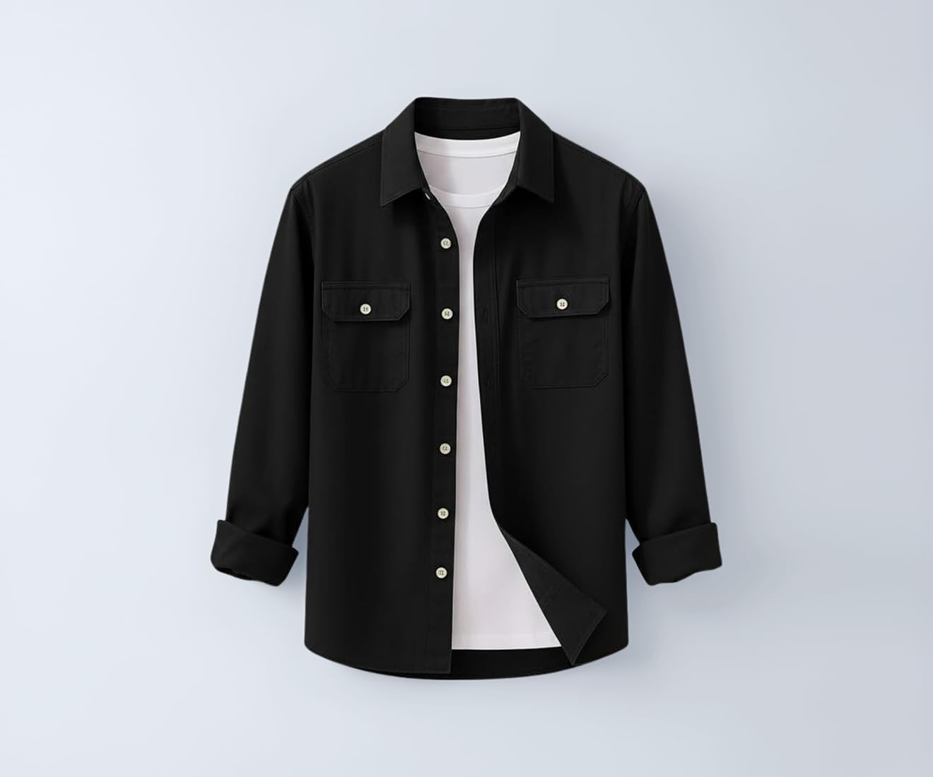 DEELMO Men’s Stylish Cotton Blend Casual Shirt