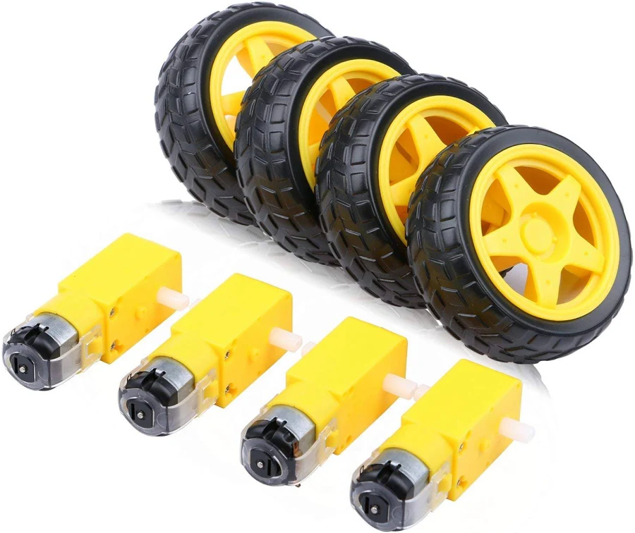 ApTechDeals 4Pcs DC Electric Motor 3-6V