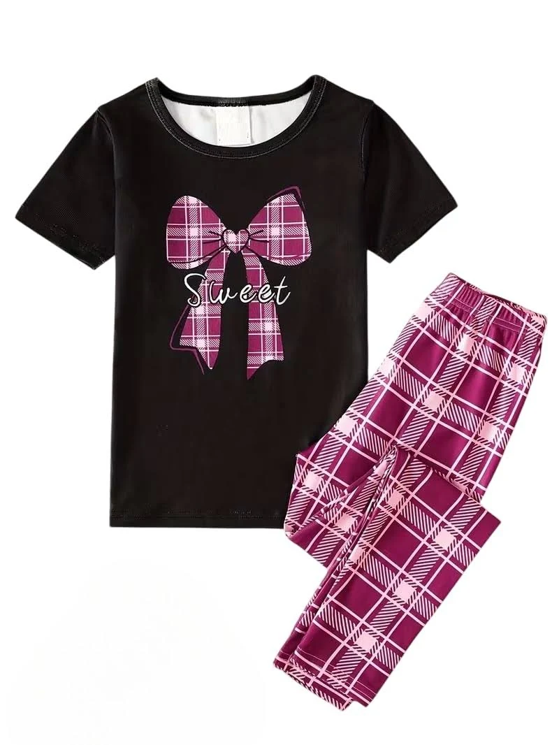 SHRIMATE Adorable 2-Piece Girls Night Suit