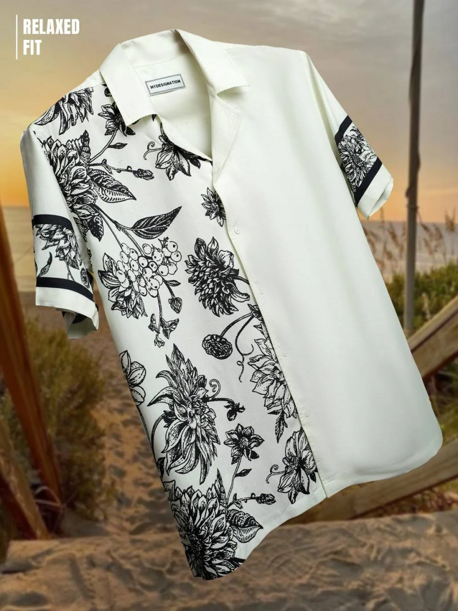 MYDESIGNATION Floral Panel Shirt