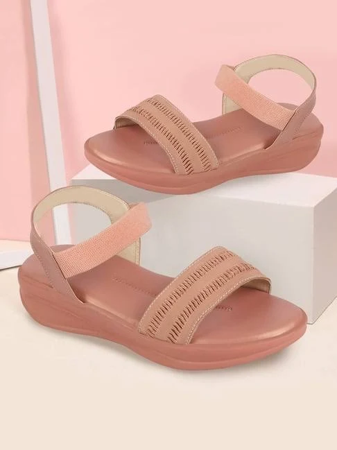 Women Pink Open Toe Platform