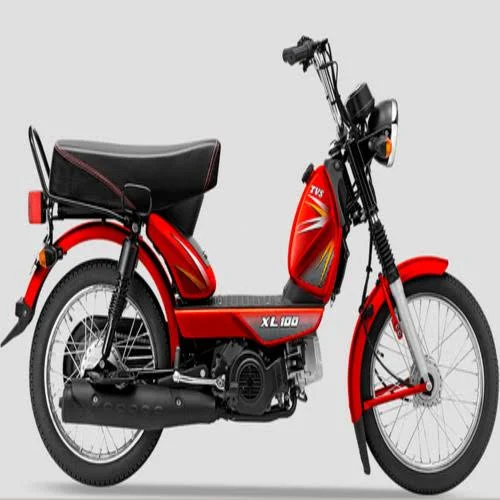 Tvs Xl 100 Red Moped Bike