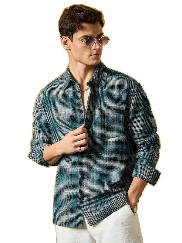 The Souled Store Men Checkered Casual