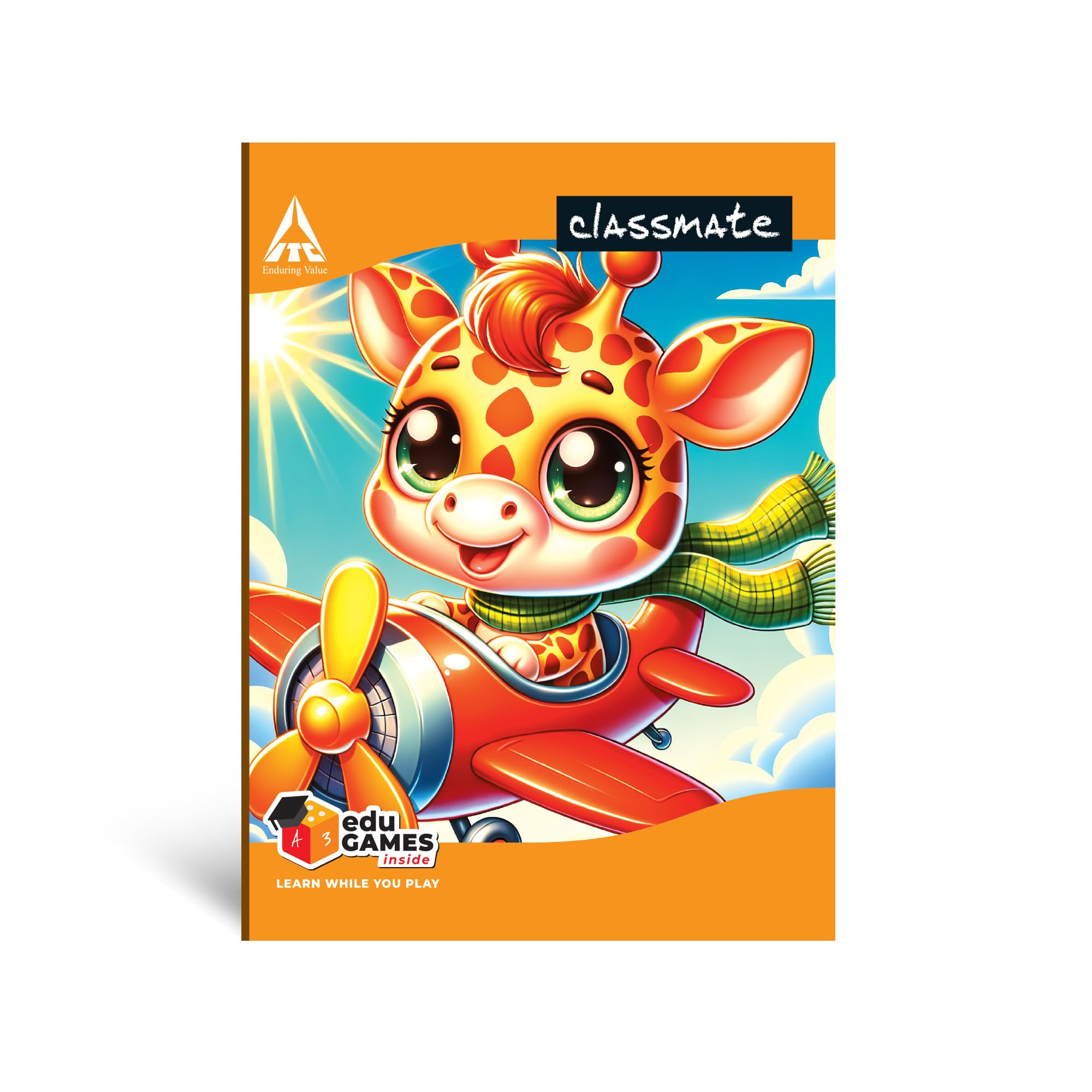 Classmate Short Size Notebook – 19 × 15.5 cm