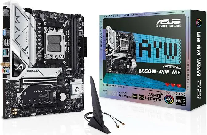 Asus B650M-AYW WiFi AMD B650 Micro-ATX Motherboard with DDR5