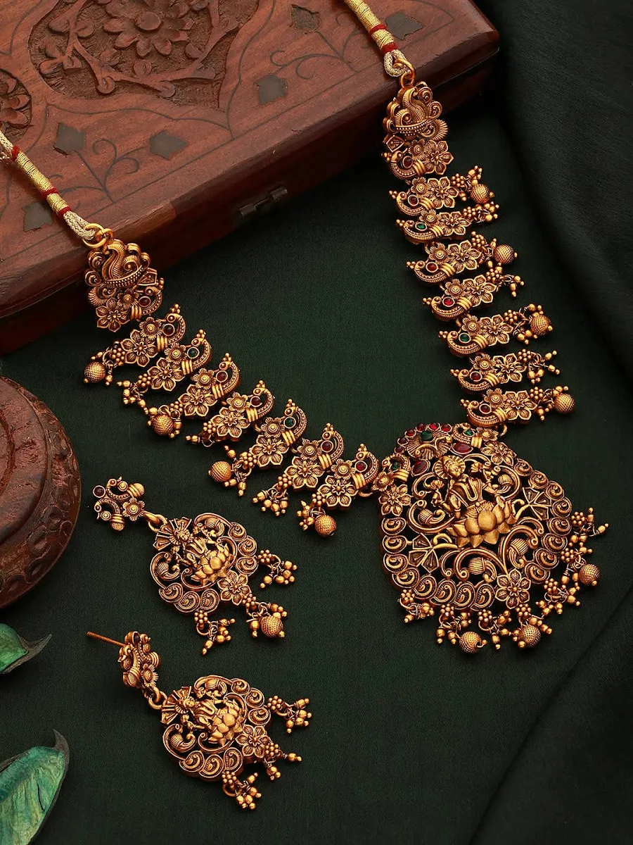 Gold Plated Beaded Gold Necklace Jewellery Regular Sale Price
