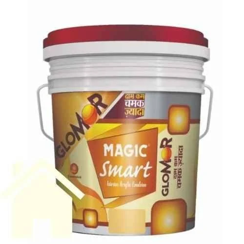 Magic Paints Smart Glomor 4 Liter Dove’s Song Glossy Finish Interior Acrylic Emulsion Paint