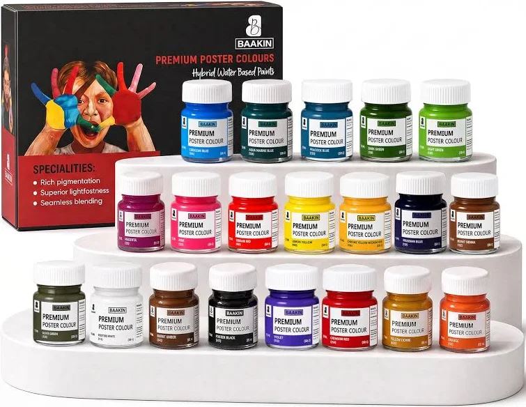 Acrylic Finish Poster Colour Set Paint Colours 20 Poster Paint Colors