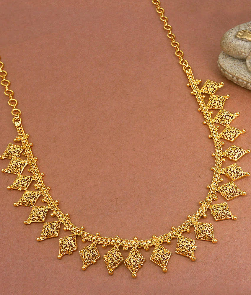 Occasional Wear Gold Covering Necklace