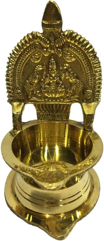 Mini Golden Brass Gajalakshmi