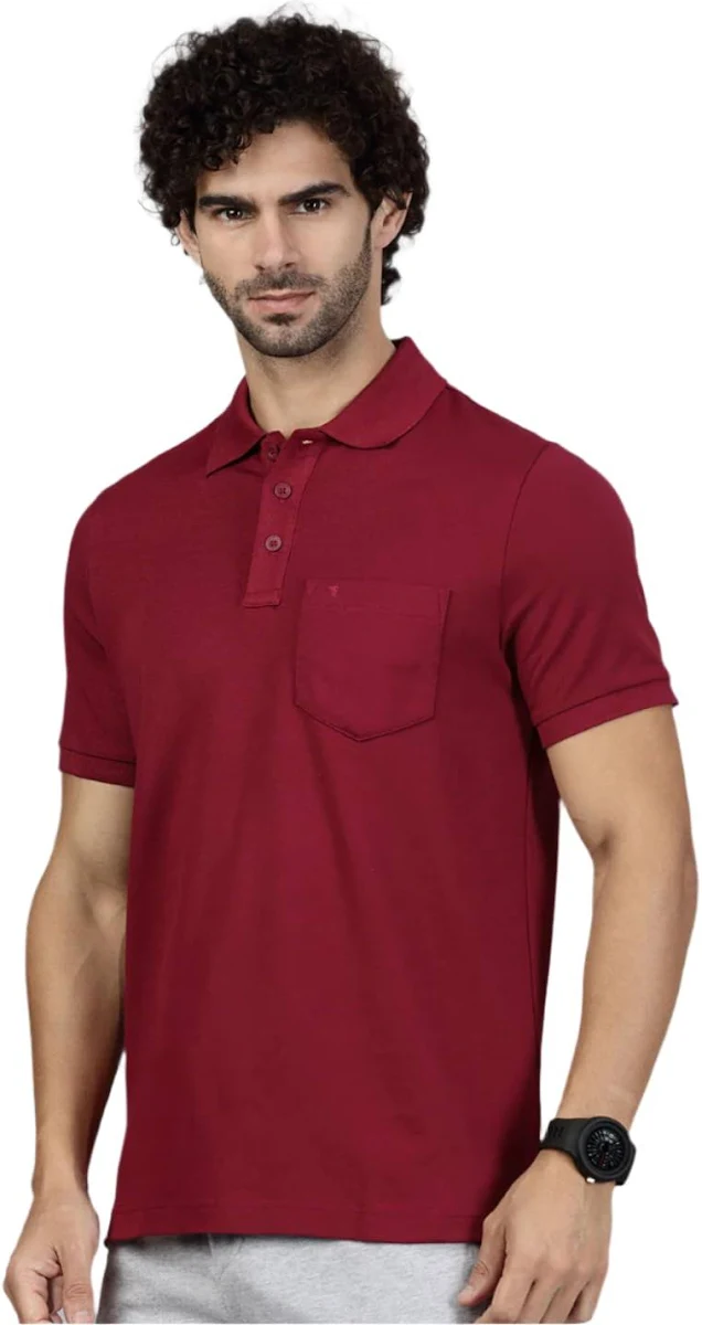 RAMRAJ COTTON Men Polo T-Shirts