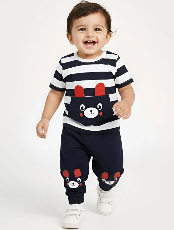 Hopscotch – 2Pc Applique Tshirt Joggers