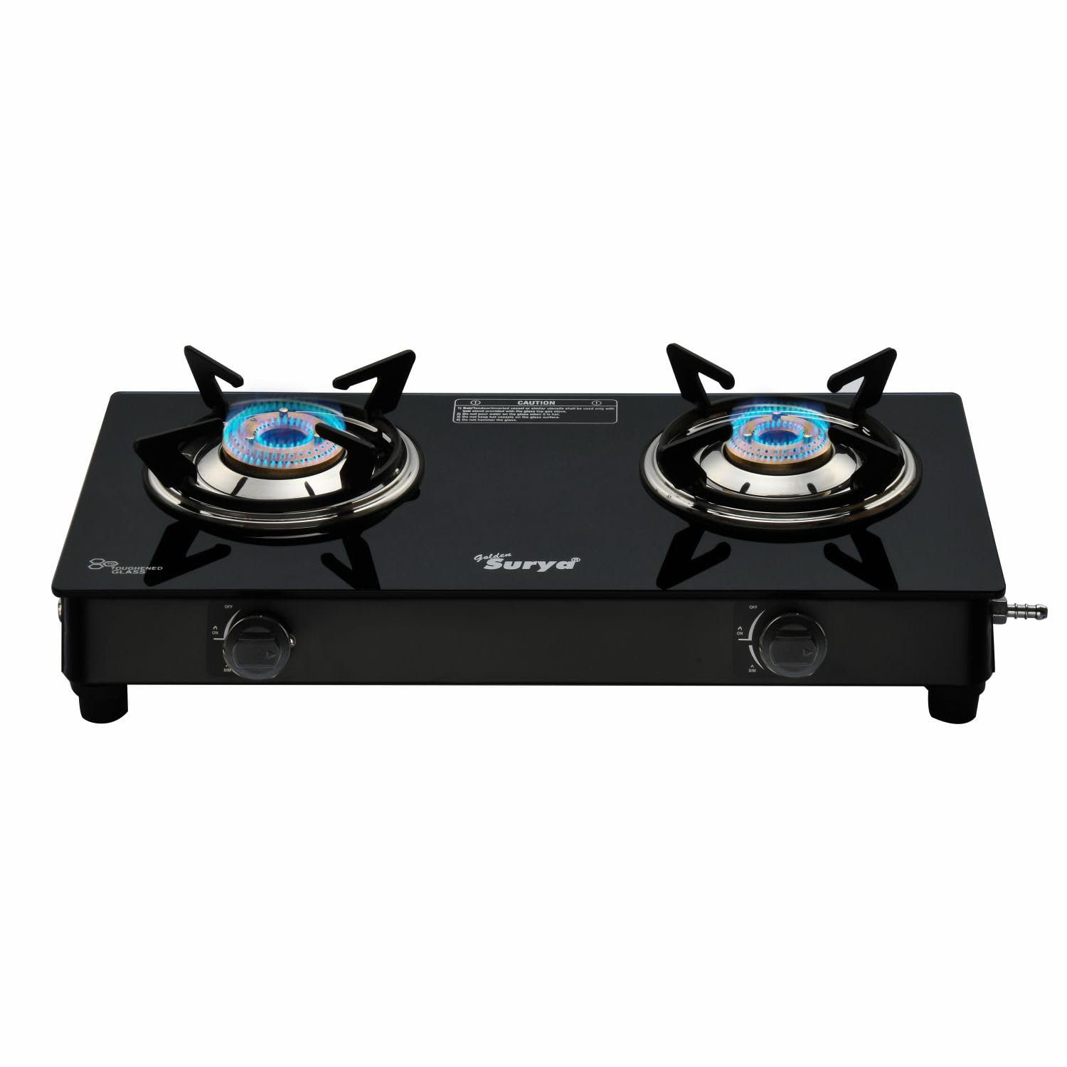 Golden Surya 2 Burner Toughened Glass Gas
