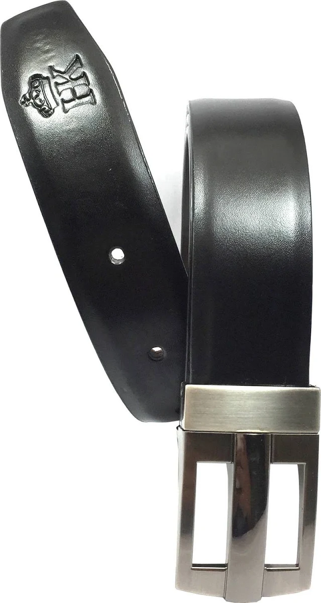 Rk Enterprises Men Formal Black Genuine Leather Belt