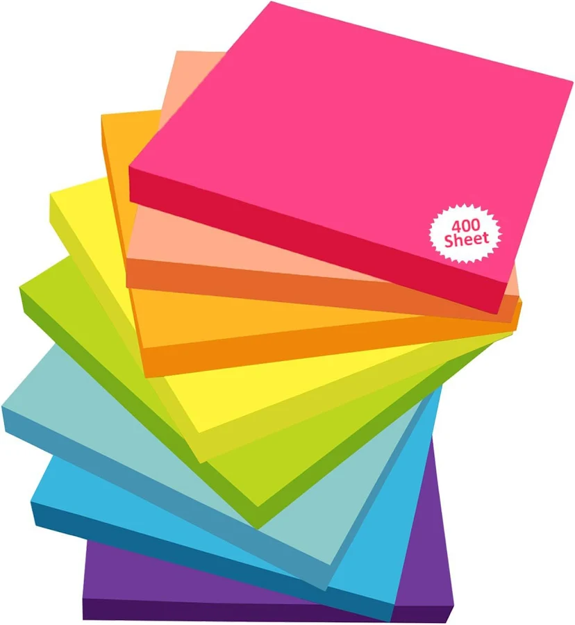 Cubic Multicolour Sticky Notes – 400 Sheets