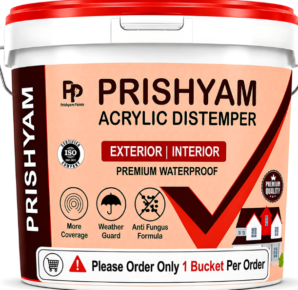 Prishyam Acrylic Distemper with Smooth Finish description and feature