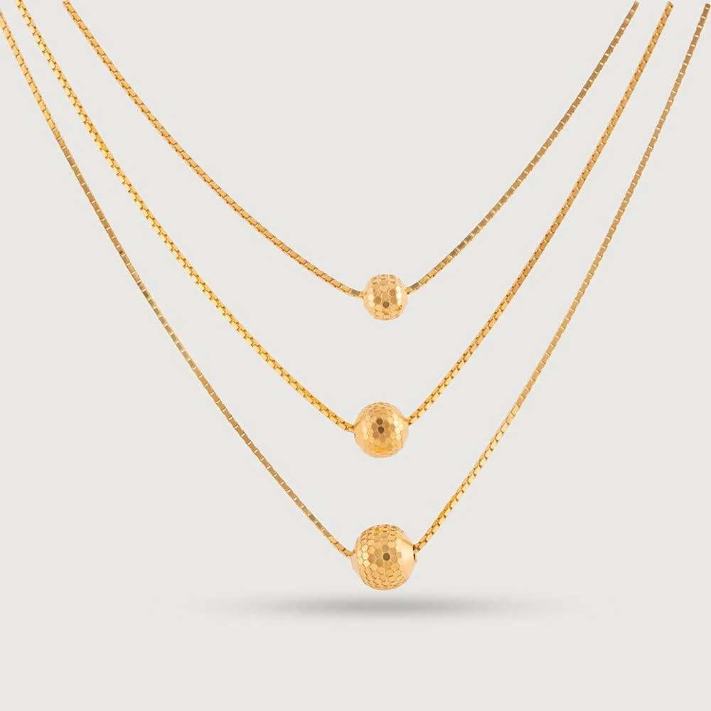 Triple Delight Gold Chain