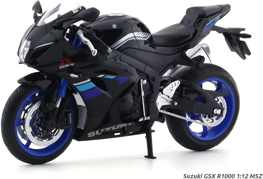 Suzuki GSX R1000 Black 1:12 MSZ diecast scale model bike collectible