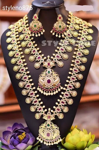 1 Gram Gold Designer Necklace Set