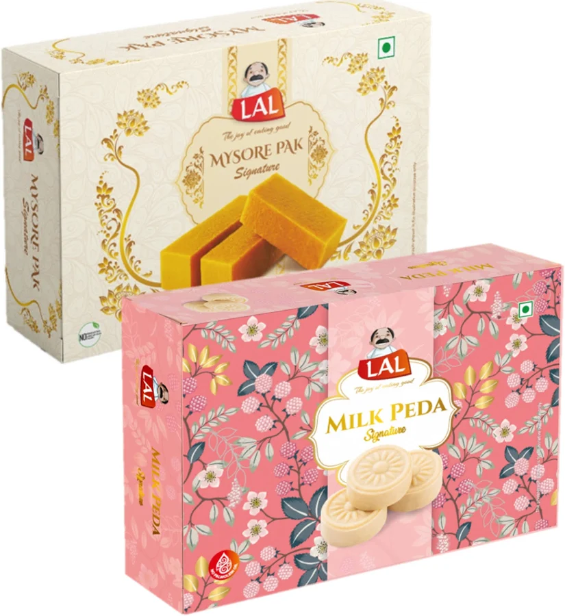Mysore Pak Signature 400gm & Milk Peda 400gm