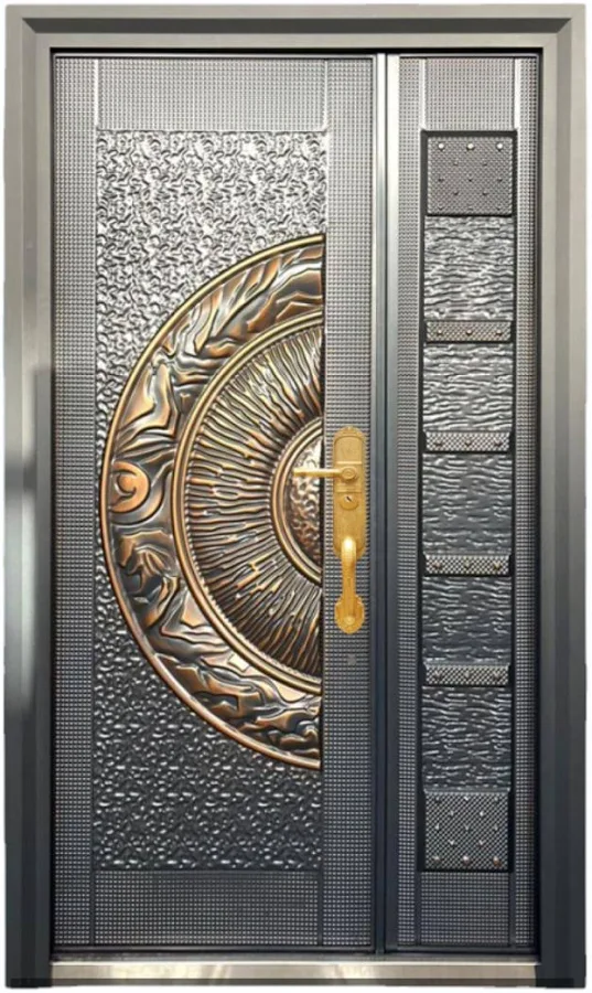 RD C36 Single Rajwadi Steel Door, Height: 81 inch