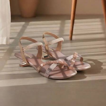 Girls Rose-gold Casual Sandals