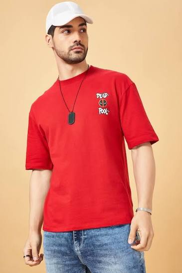 Red Deadpool Oversized Tshirt