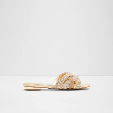 Corally Women’s Gold Flat Sandals