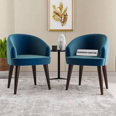 Modern Home Furniture|Solid Wood Cushion Dining Chair Set of 2