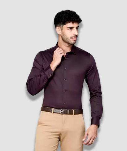 Men’s Formal Shirt – Wine