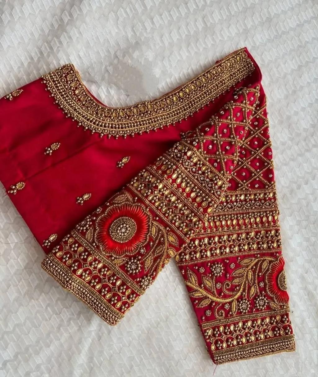 Stone Work Maggam Blouse