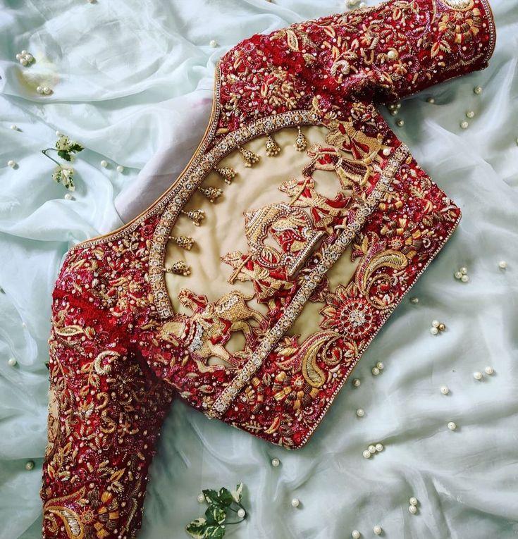 Bridal Heavy Maggam Blouse