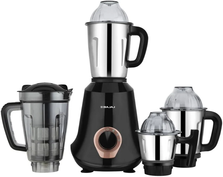 Bajaj Military Series Glamore 1000 W 4 Jar Mixer Grinder