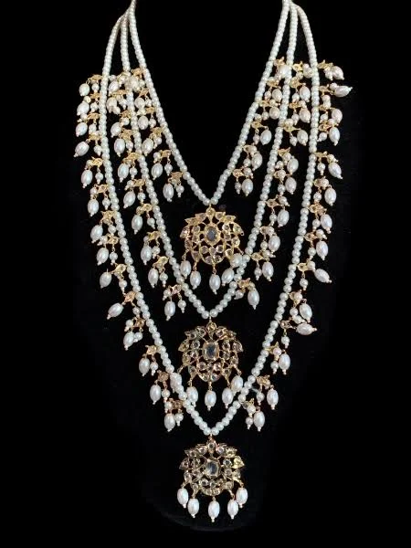 Nizami 3-Layer Jadau Pearl Necklace